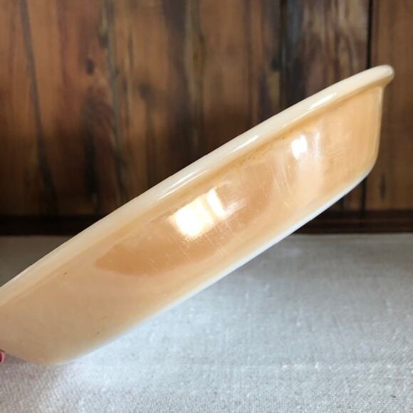Vintage Fire King Peach Lustre 9” Pie Plate - Picture 3 of 7